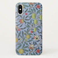 William Morris Fruit Pomegranate Blue Ornament