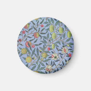 William Morris Fruit Pomegranate Blue Ornament Magnet