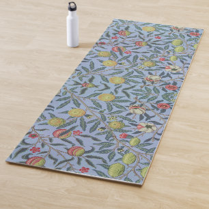 William Morris Fruit Pomegranate Blue Ornament Yoga Mat