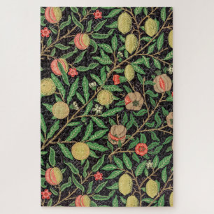 William Morris Fruit Pomegranate Floral Pattern Jigsaw Puzzle