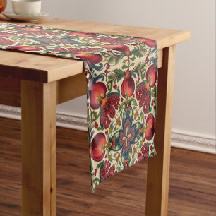 William Morris Fruit Pomegranate Floral pattern Short Table Runner