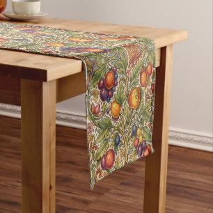 William Morris Fruit Pomegranate Floral pattern Short Table Runner