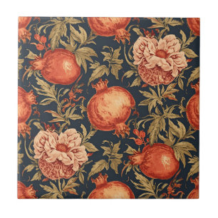 William Morris Fruit Pomegranate pattern Ceramic Tile