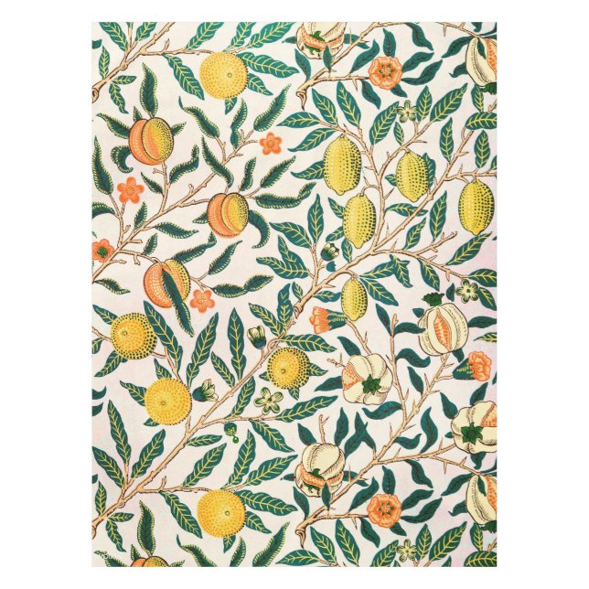 William Morris Fruit Pomegranate Vintage  Tablecloth (Front)