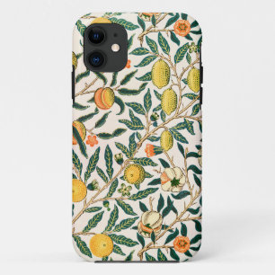 William Morris Fruit Pomegranate White Ornament iPhone 11 Case