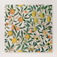 William Morris Fruit Pomegranate White Ornament