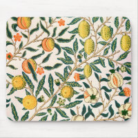 William Morris Fruit Pomegranate White Ornament