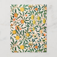 William Morris Fruit Pomegranate White Ornament