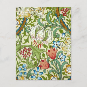 William Morris Garden Lily Fine Art Postcard
