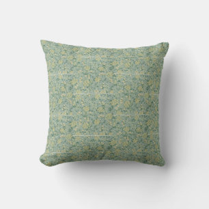 WILLIAM MORRIS GARDEN PALE GREEN FLORAL 7 CUSHION
