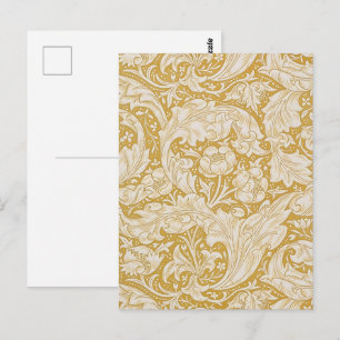 William Morris Gold Bachelors Button Floral Postcard