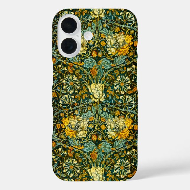 William Morris Gold Honeysuckle Floral Wallpaper Case-Mate iPhone Case (Back)