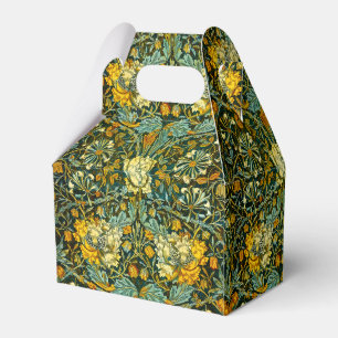 William Morris Gold Honeysuckle Floral Wallpaper Favour Box
