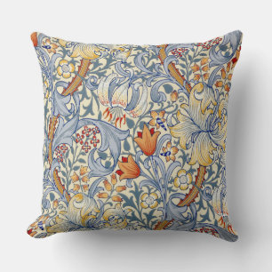 William Morris Gold Lily Victorian Wallpaper Cushion