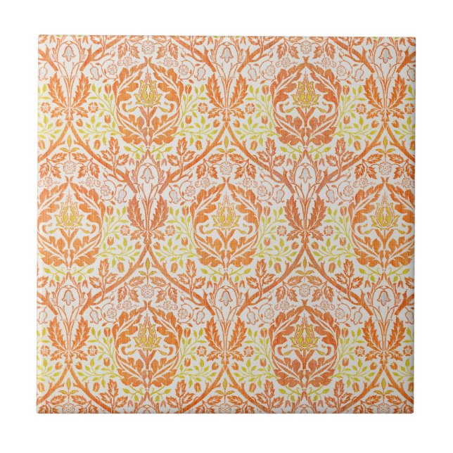 William Morris Golden Bough Pattern Ceramic Tile (Front)