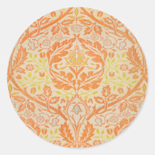 William Morris Golden Bough Pattern Vintage Art Classic Round Sticker