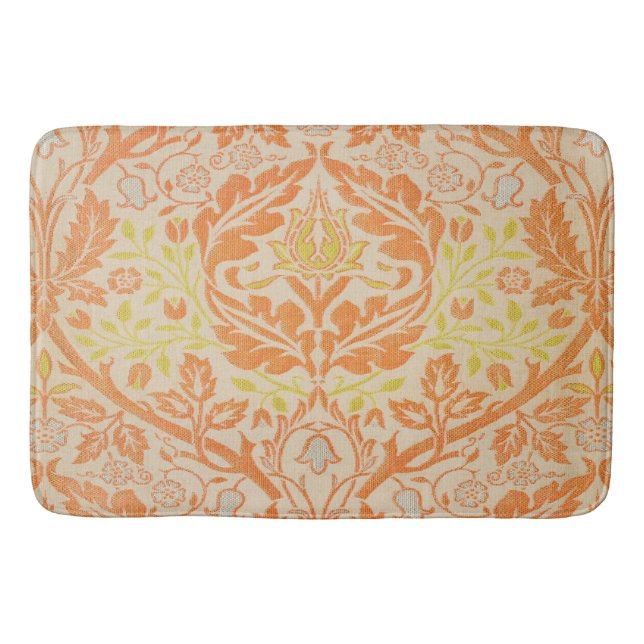 William Morris Golden Bough Tapestry Pattern Bath Mat (Front)