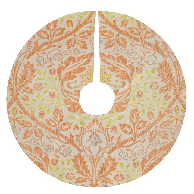 William Morris Golden Bough Tapestry Pattern Brushed Polyester Tree Skirt (Front)
