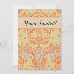 William Morris Golden Bough Tapestry Pattern Invitation