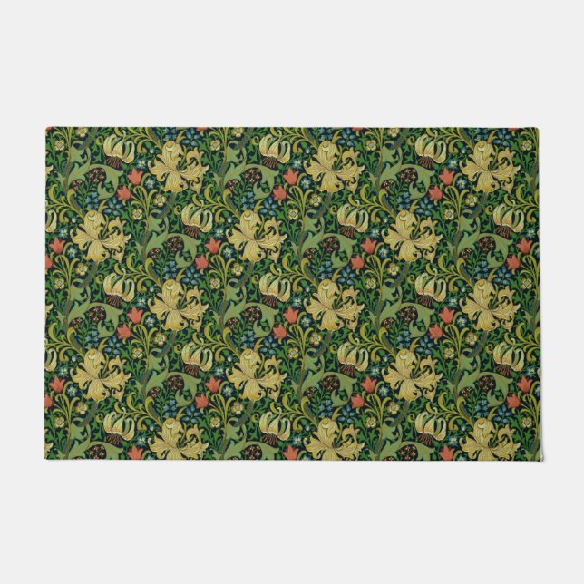William Morris "Golden Lily" 4 Doormat (Front)