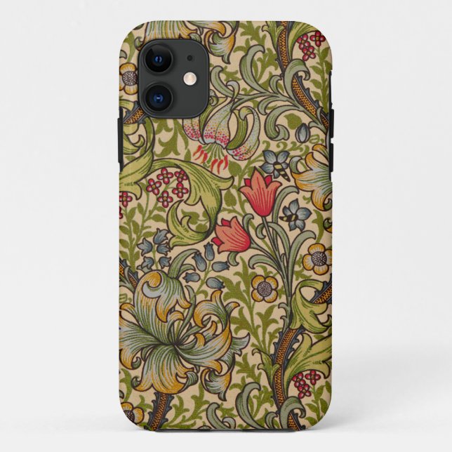 William Morris Golden Lily Antique Case-Mate iPhone Case (Back)