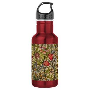William Morris Golden Lily Antique Floral Pattern 532 Ml Water Bottle