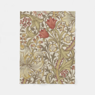William Morris Golden Lily Fleece Blanket