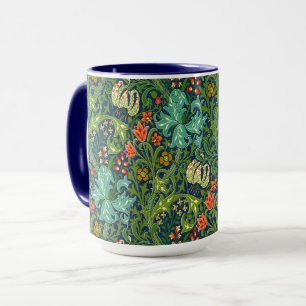 William Morris Golden Lily Floral Pattern Mug