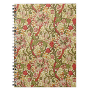 William Morris Golden Lily Floral Pattern Notebook