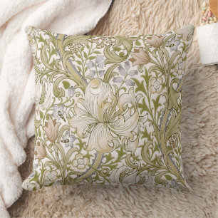 William Morris Golden Lily Garden Flower Classic Cushion