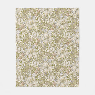 William Morris Golden Lily Garden Flower Classic Fleece Blanket