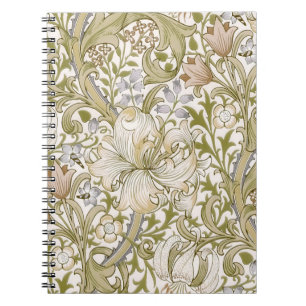 William Morris Golden Lily Garden Flower Classic Notebook