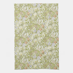 William Morris Golden Lily Garden Flower Classic Tea Towel