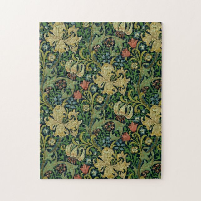 William Morris Golden Lily Jigsaw Puzzle (Vertical)