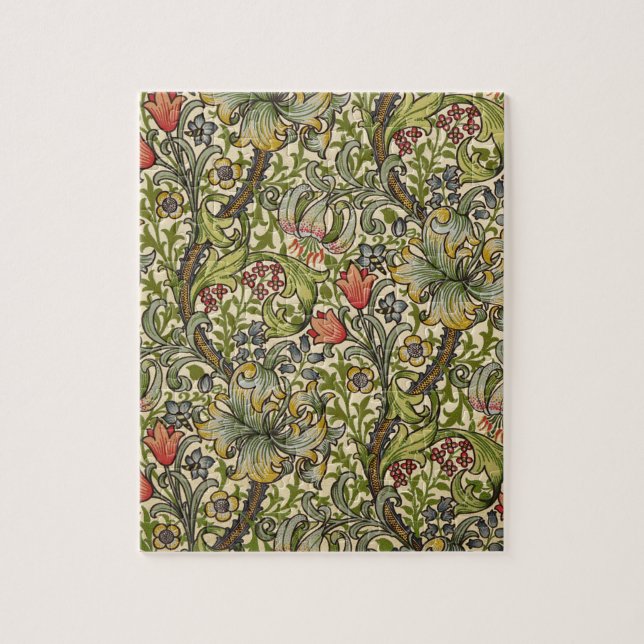 William Morris Golden Lily Jigsaw Puzzle (Vertical)