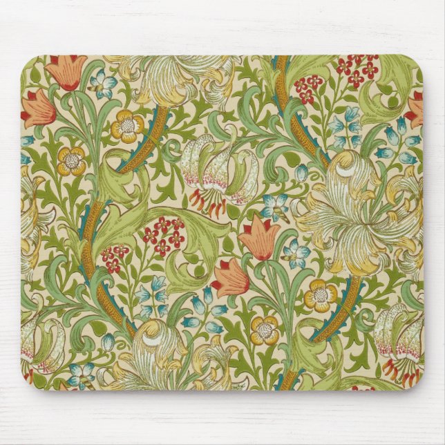 William Morris - Golden Lily Mouse Pad (Front)
