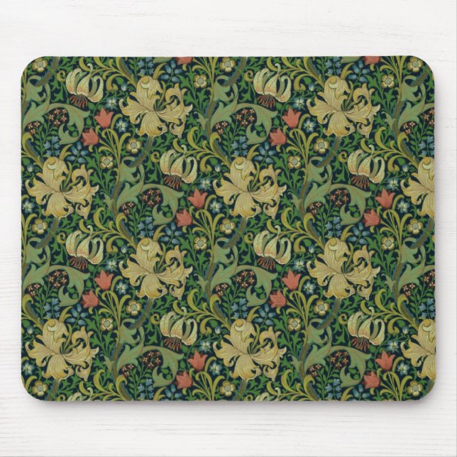 William Morris Golden Lily Mouse Pad (Front)