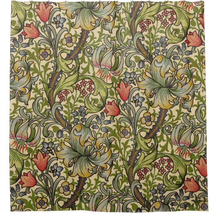 William Morris Golden Lily Shower Curtain 