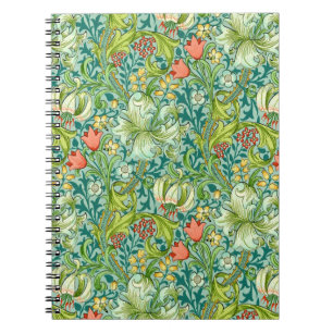 William Morris Golden Lily Vintage Floral Design Notebook
