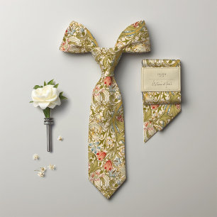 William Morris Golden Lily Vintage Pattern Tie