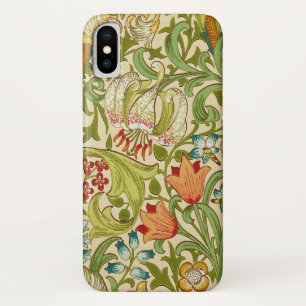 William Morris Golden Lily Vintage Pre-Raphaelite iPhone X Case