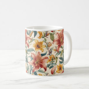 William Morris Golden Lily Vintage Pre-Raphaelite Coffee Mug