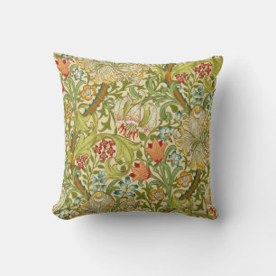 William Morris Golden Lily Vintage Pre-Raphaelite Cushion