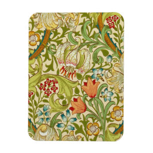 William Morris Golden Lily Vintage Pre-Raphaelite Magnet
