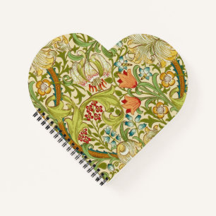 William Morris Golden Lily Vintage Pre-Raphaelite Notebook