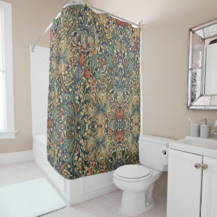 William Morris Golden Lily Vintage Pre-Raphaelite Shower Curtain