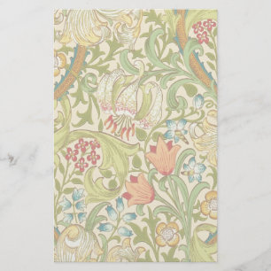 William Morris Golden Lily Vintage Pre-Raphaelite Stationery