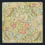 William Morris Golden Lily Vintage Pre-Raphaelite Stone Coaster<br><div class="desc">William Morris Golden Lily Floral Vintage Art Wallpaper Design William Morris was an English textile designer, artist, writer, and socialist associated with the Pre-Raphaelite Brotherhood and British Arts and Crafts Movement. He founded a design firm in partnership with the artist Edward Burne-Jones, and the poet and artist Dante Gabriel Rossetti...</div>