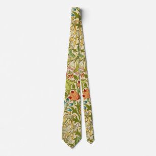 William Morris Golden Lily Vintage Pre-Raphaelite Tie