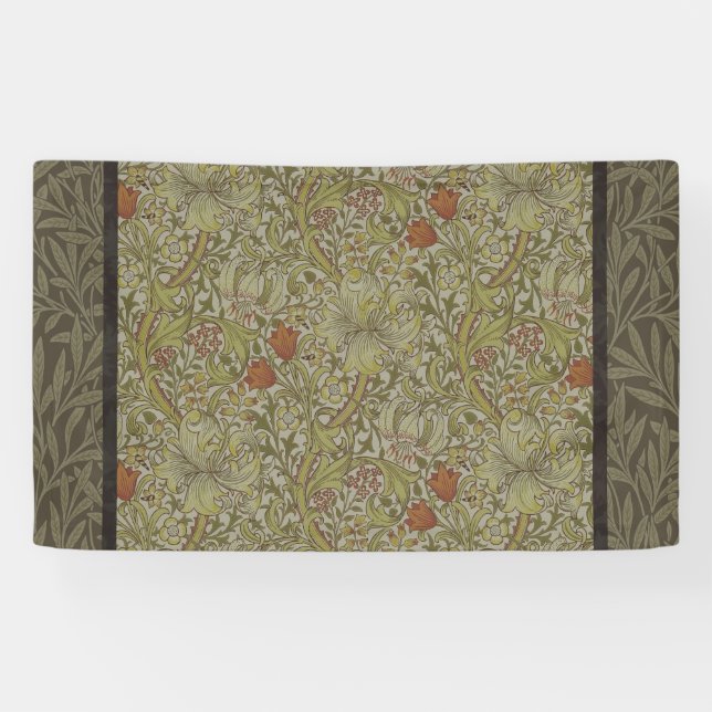 William Morris Golden Lily Willow Bough Pattern Banner (Horizontal)